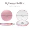 imageGospire 7quot Lighted Makeup Mirror with Magnification 10X1X Double Sided Round Magnifying LED Vanity Standing Cosmetic Shaving Mirror with Battery Operated Cordless Portable for Bathroom BedroomRose Gold5