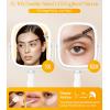 imageGospire Lighted Makeup Mirror with Lights and Magnification 1X10X Tray Base and Height Adjustable for Desk 4000mAh Rechargeable Battery 3 Color LightsMemory Function for Bedroom  WhiteWhitebase
