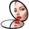 imageGospire 8quot Lighted Makeup Mirror with Magnification 10X1X 3 Color Lights ampamp Dimmable Lighting 360 Rotation Double Sided Rechargeable Cordless Vanity Cosmetic Standing LED Mirror for MakeupBlack4