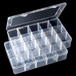 imageGospire 15 Large Grids Clear Plastic Jewelry Box Organizer Storage Container with Removable Dividers 15 Grids  ClearClear15 Grids2
